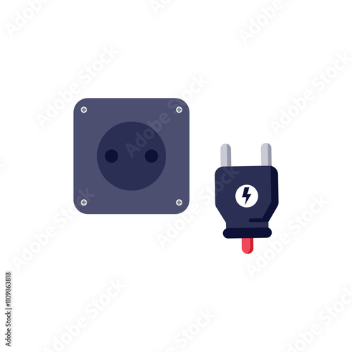 Electrical outlet and matching plug