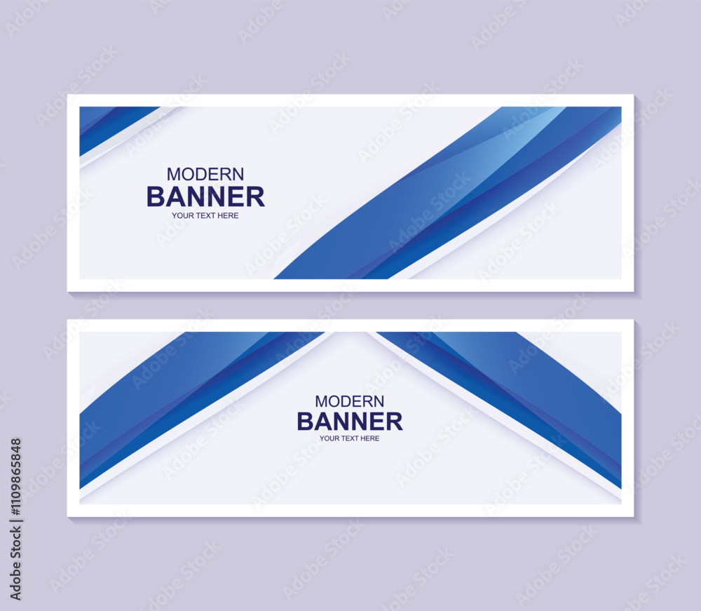 Modern abstract business banners design Modern abstract business banners design