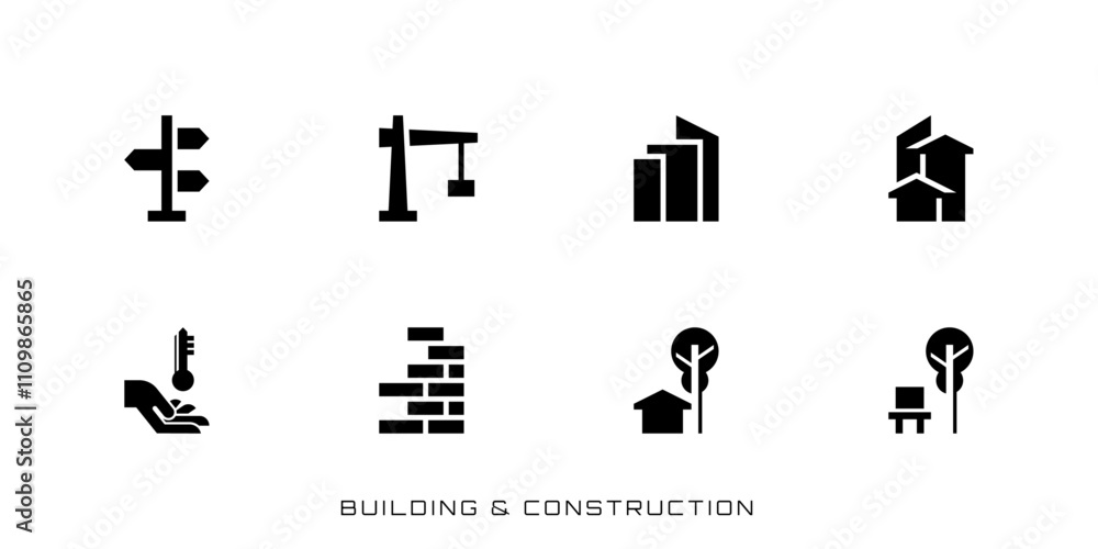 Fototapeta premium ICON 45 BUILDING & CONSTRUCTION