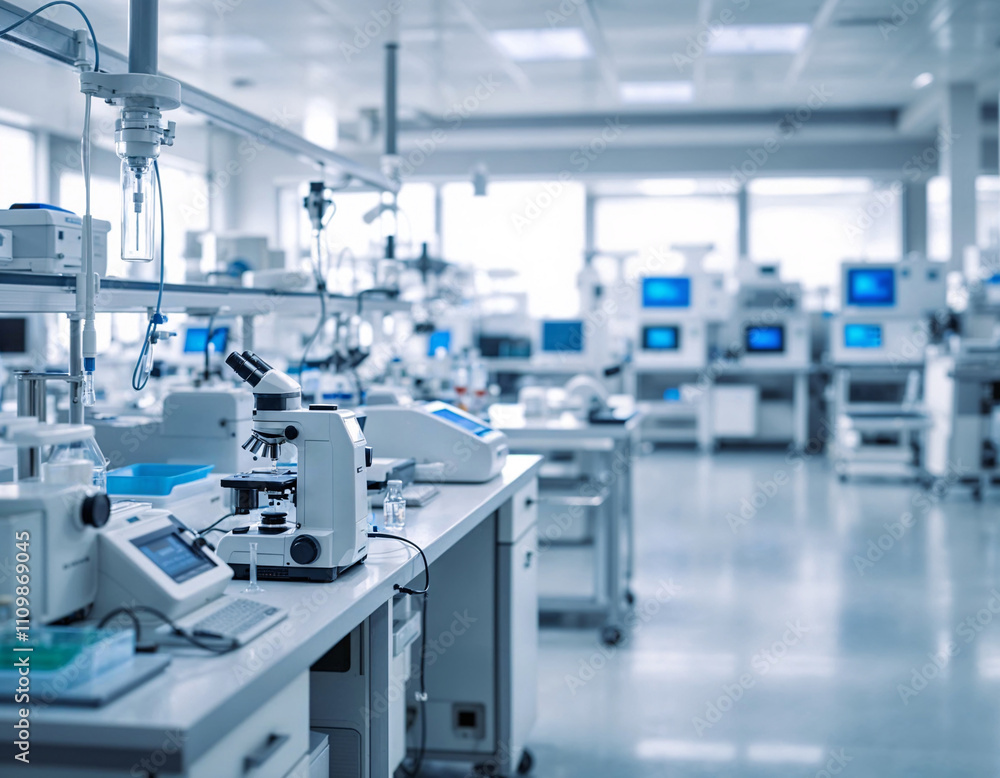 Laboratory environment with advanced equipment and instruments for scientific research and experimentation Laboratory environment with advanced equipment and instruments for scientific research and experimentation