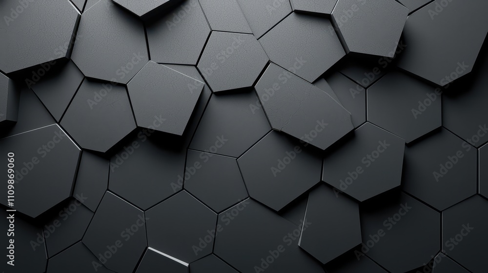 Abstract Dark Gray Hexagonal Geometric Pattern Abstract Dark Gray Hexagonal Geometric Pattern