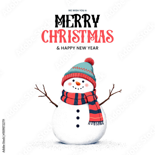 Festive Merry Christmas and New Year holiday, poster banner social media post for facebook and instagram design
