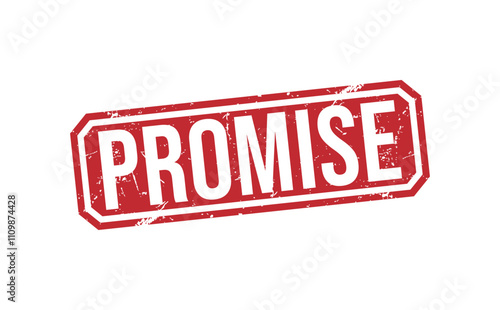 PROMISE rubber stamp on white background. PROMISE Stamp.