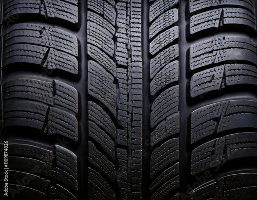rubber car tire wheel tread pattern texture macro closeup background