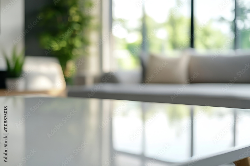 table in bright room, mockup scene design with empty space for product insertion table in bright room, mockup scene design with empty space for product insertion