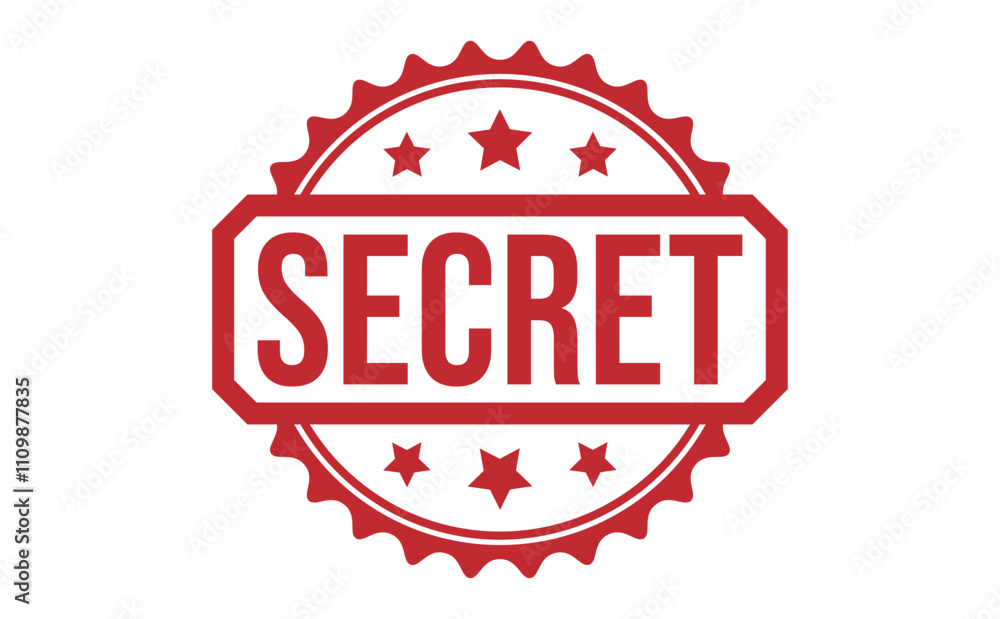 SECRET rubber stamp vector illustration on white background SECRET rubber stamp vector illustration on white background