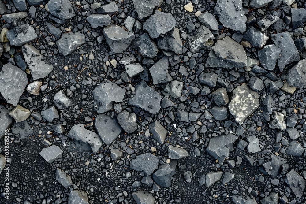 Image of Grey asphalt rock ground debris. Texture for background usage Image of Grey asphalt rock ground debris. Texture for background usage