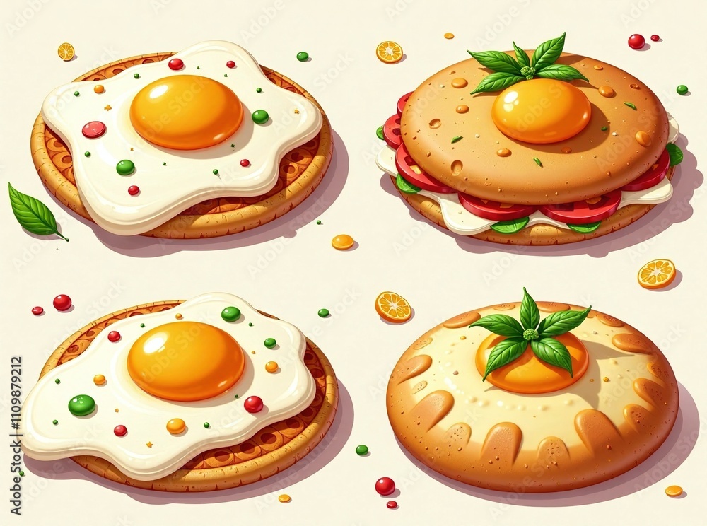 Fried Egg Sweet Fried Egg Backgrounds - Delicious Food Illustration Fried Egg Sweet Fried Egg Backgrounds - Delicious Food Illustration