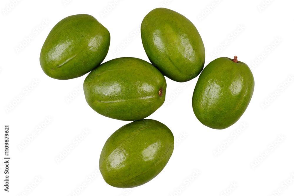 Some kedondong or ambarella fruit isolated transparent Some kedondong or ambarella fruit isolated transparent