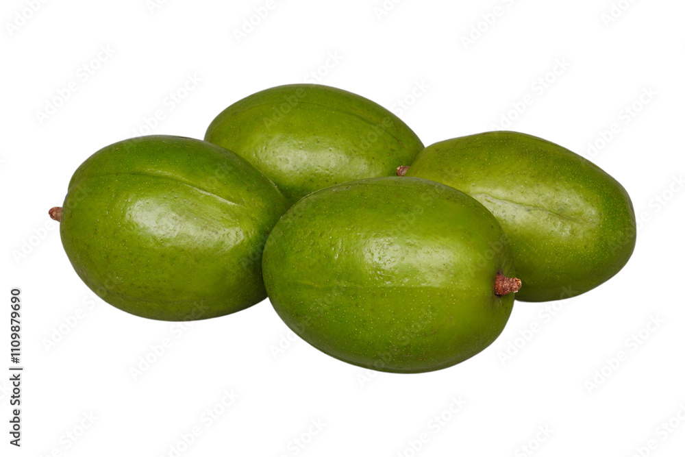 Some kedondong or ambarella fruit isolated transparent Some kedondong or ambarella fruit isolated transparent
