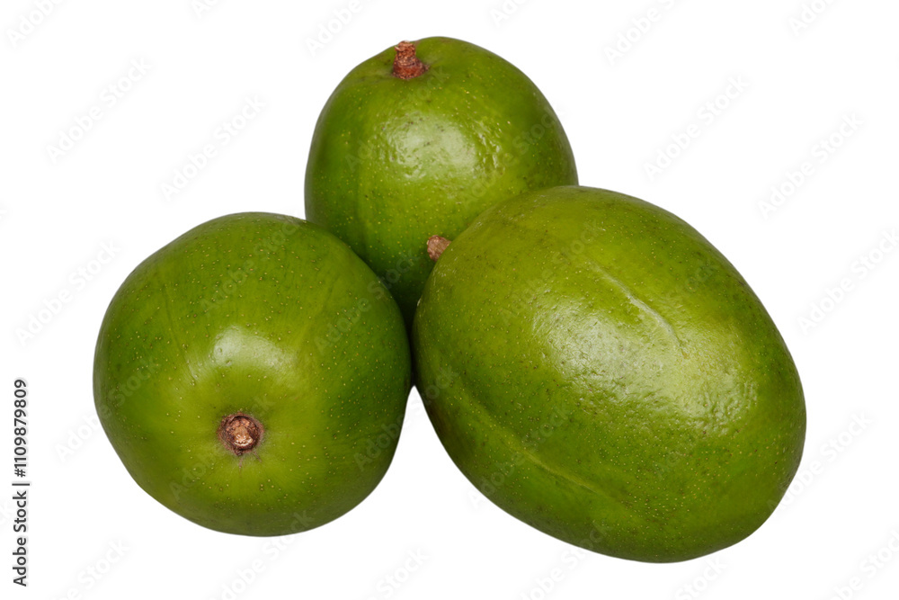 Some kedondong or ambarella fruit isolated transparent Some kedondong or ambarella fruit isolated transparent