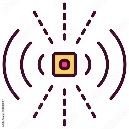 Sensor Outline Color Icon