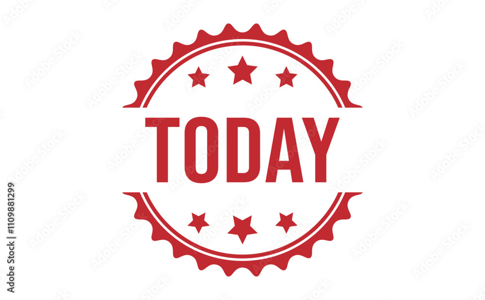 TODAY rubber stamp vector illustration on white background TODAY rubber stamp vector illustration on white background