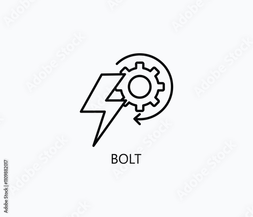 Bolt Vector, Icon Or Logo Sign Symbol Illustration 