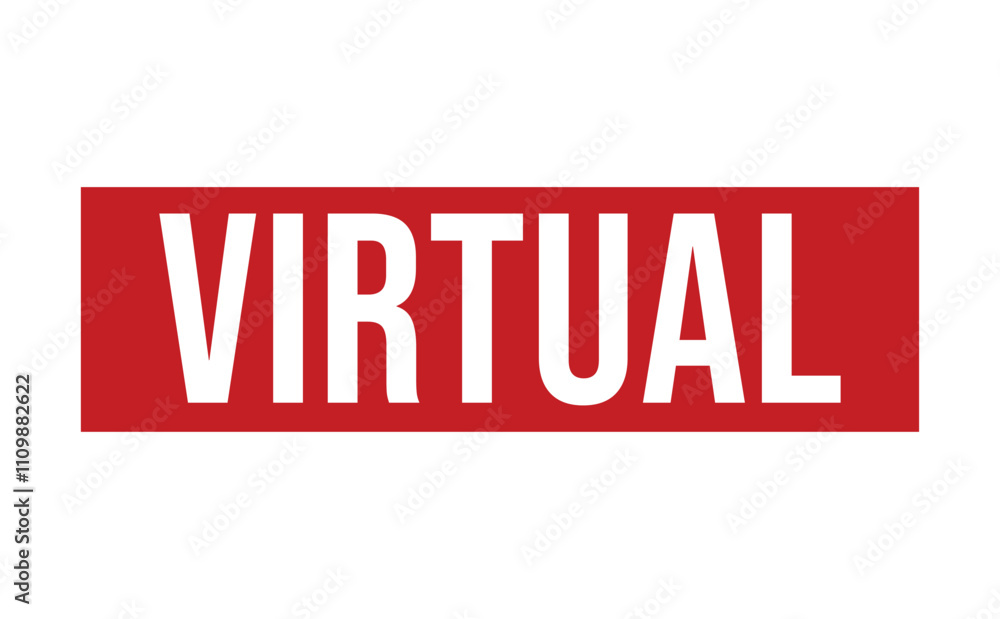 VIRTUAL rubber stamp on white background. VIRTUAL Stamp. VIRTUAL rubber stamp on white background. VIRTUAL Stamp.