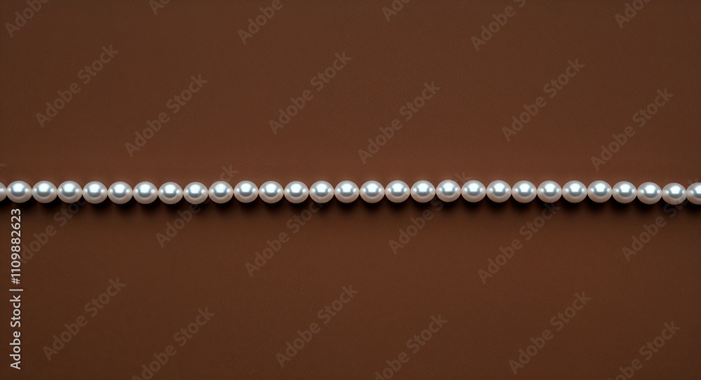 String of Beads on Brown background design String of Beads on Brown background design