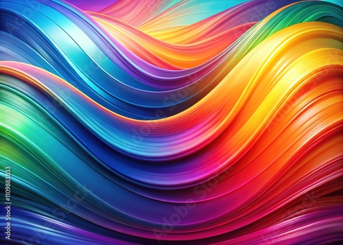 Abstract Colorful Wave, Fluid Art, Digital Painting, Psychedelic, Gradient, Geometric, Abstract Background, Colorful, Vibrant,