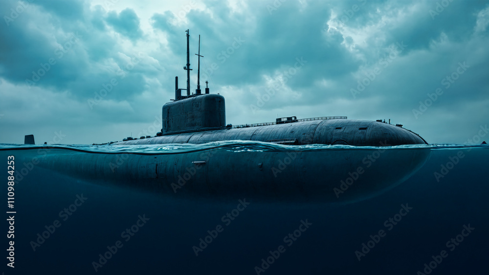 Submarine Below Surface