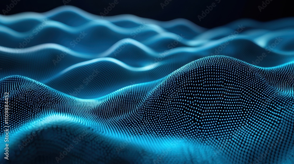 Abstract Blue Digital Wave Pattern Design Abstract Blue Digital Wave Pattern Design