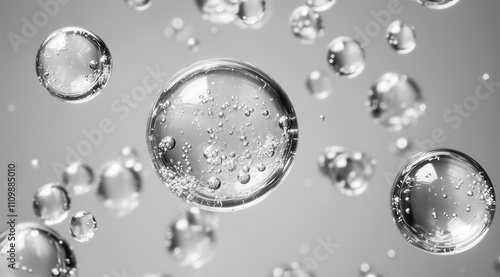 Wallpaper Mural Macro View of Air Bubbles in Clean Water Torontodigital.ca