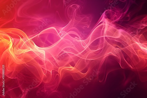 A vibrant abstract swirl of colorful smoke or light, creating a dynamic visual effect.