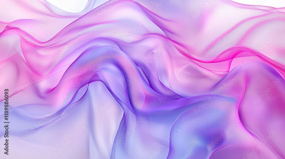 Fototapeta premium Abstract Purple and Pink Wave Fabric Design