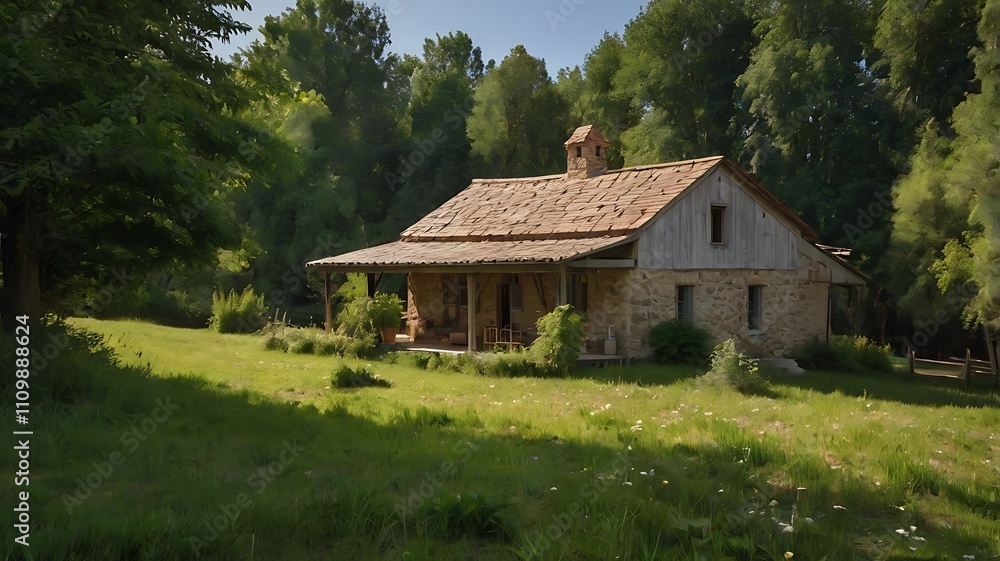 wooden house in the mountains wooden house in the mountains