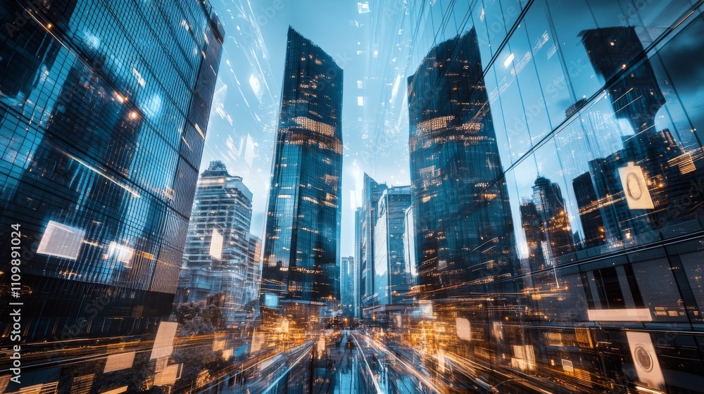 Sustainable Cityscape: Futuristic Architecture with Smart Glass Buildings and Renewable Energy Sources Sustainable Cityscape: Futuristic Architecture with Smart Glass Buildings and Renewable Energy Sources