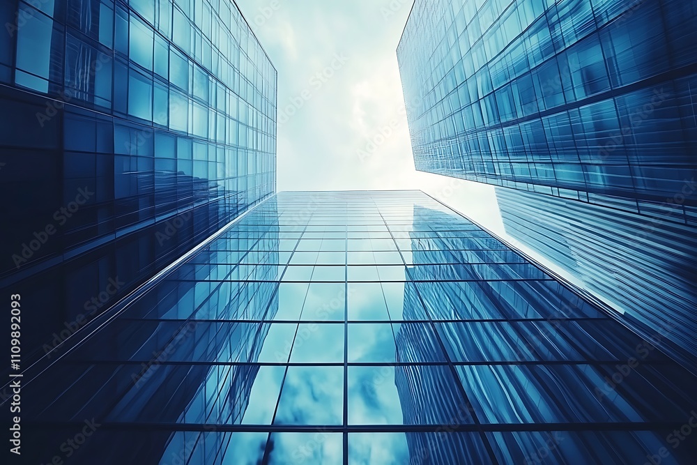 Modern Skyscrapers, Urban Architecture, Business Concept Modern Skyscrapers, Urban Architecture, Business Concept