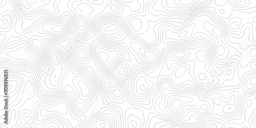 Abstract landscape grid diagram relief wave line vector outline topography area doodle wire counter map background.