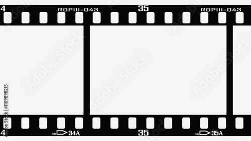 Moving filmstrip motion graphics with  white background, Old Filmstrip, Old movie films strip frame animation.
Dynamic lines 35 mm movie filmstrips background, camera roll animation negative film.