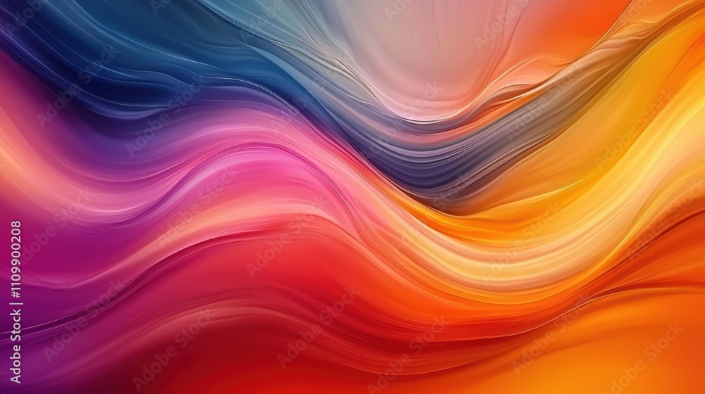Abstract Colorful Swirling Waves Design Image Abstract Colorful Swirling Waves Design Image