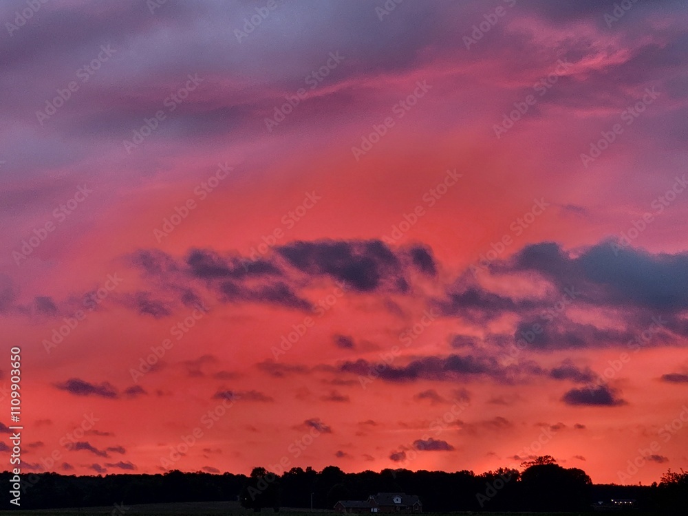 Dark pink sunset Dark pink sunset