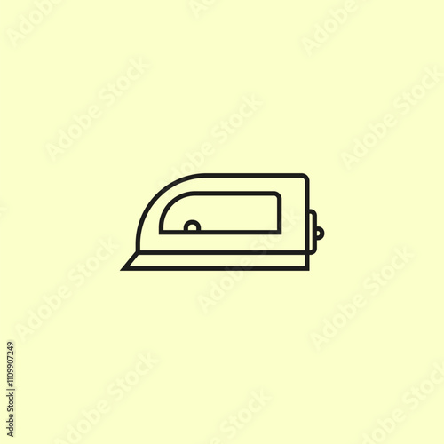 iron icon design with outline style