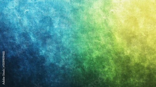 Abstract Textured Background with Gradient from Blue to Green and Yellow Tones for Creative Design Projects