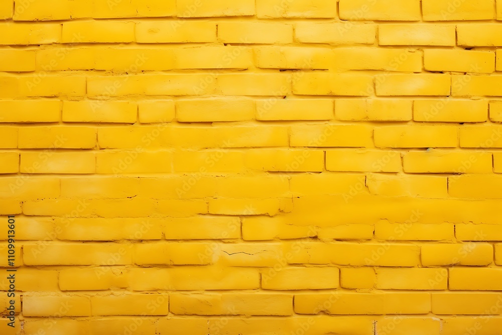 Fototapeta premium Abstract yellow brick wall texture background
