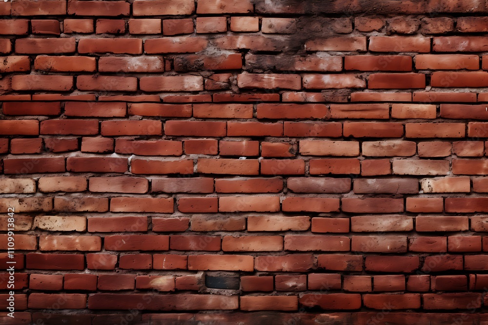 Fototapeta premium Red brick wall texture background, brick wall seamless pattern