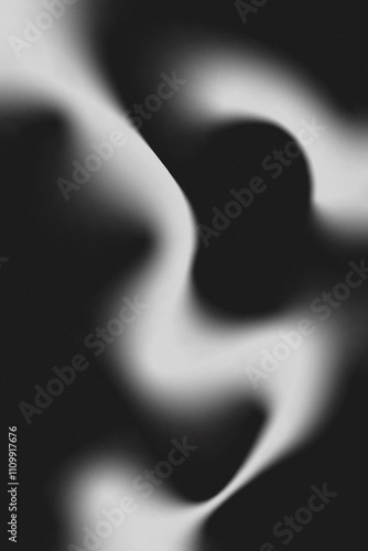 Vertical trendy black and white gradient with noise texture 