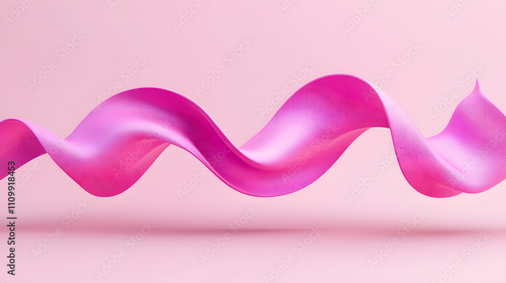 Dynamic pink ribbon movement in minimalist studio visual abstract calm environment artistic perspective for creative design inspiration Dynamic pink ribbon movement in minimalist studio visual abstract calm environment artistic perspective for creative design inspiration