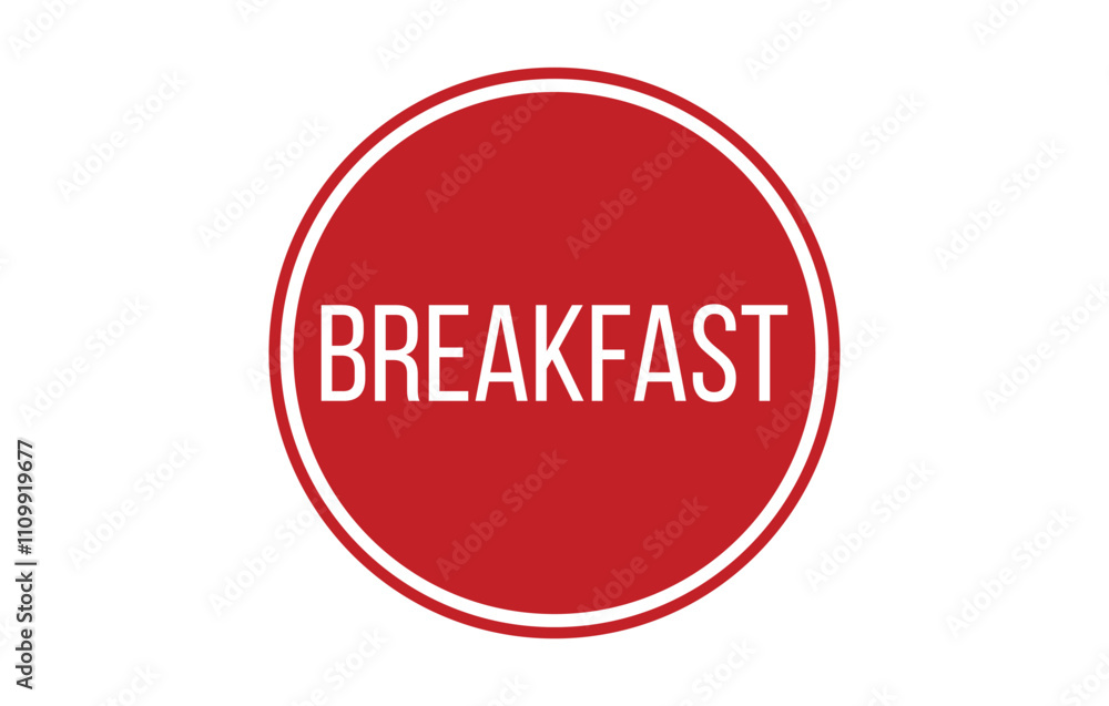 BREAKFAST Rubber Stamp Seal Vector illustration isolated on white background BREAKFAST Rubber Stamp Seal Vector illustration isolated on white background
