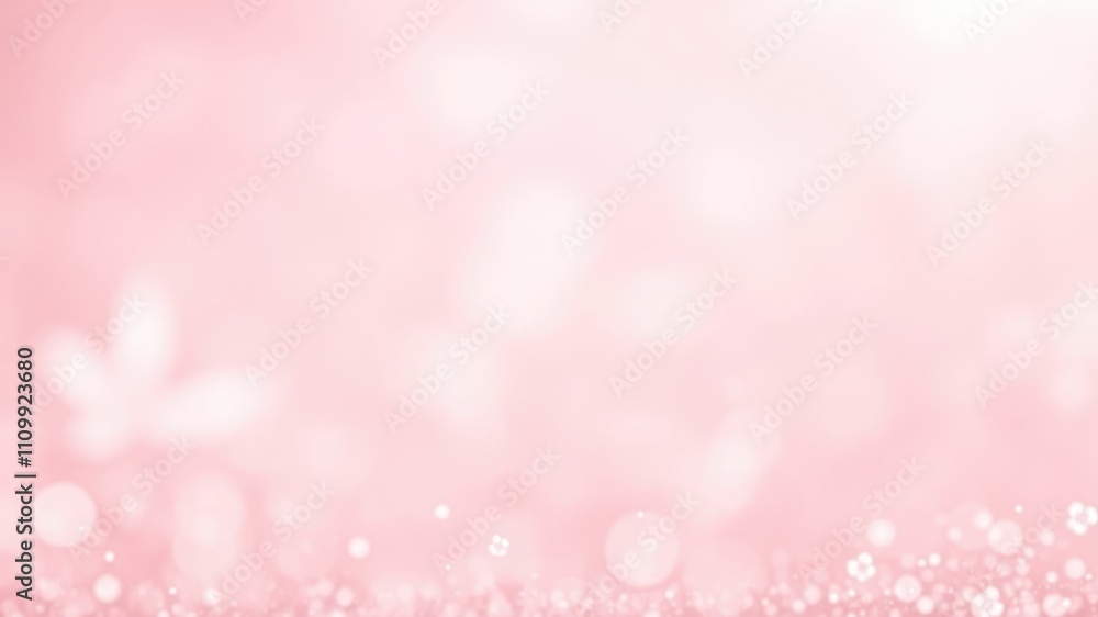 Pink Blurred Background with Sparkling Lights and Abstract Shapes Pink Blurred Background with Sparkling Lights and Abstract Shapes
