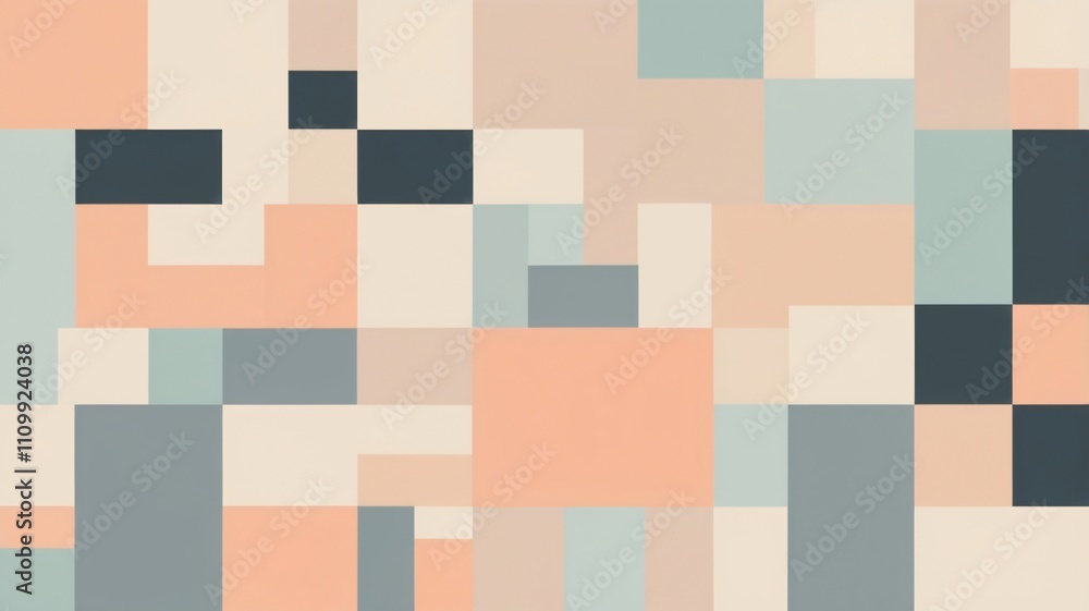 Colorful abstract geometric pattern showcasing pastel tones and shapes in a modern design aesthetic Colorful abstract geometric pattern showcasing pastel tones and shapes in a modern design aesthetic