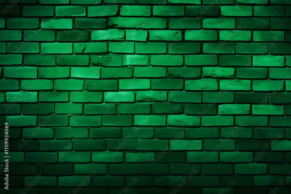 Abstract green brick wall texture background Abstract green brick wall texture background