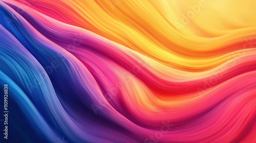 Wallpaper Mural Abstract Colorful Waves Flowing Design Torontodigital.ca