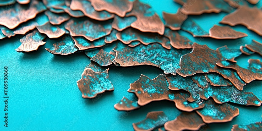 copper and turquoise background copper and turquoise background