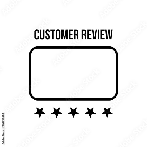 customer review icon, testimonial symbol. modern vector isolated on white background.