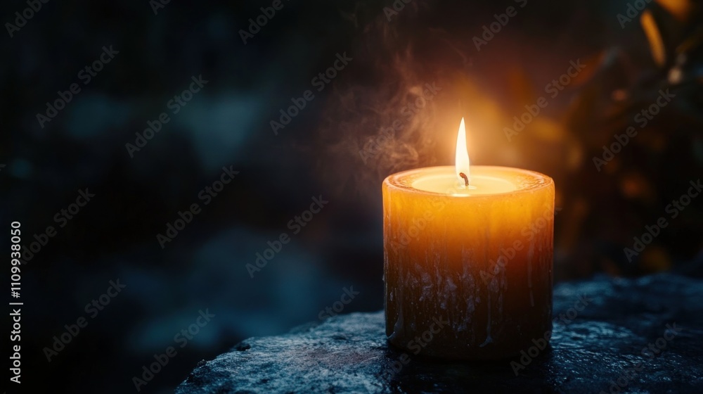 A Single Candle's Glow in the Darkness A Single Candle's Glow in the Darkness