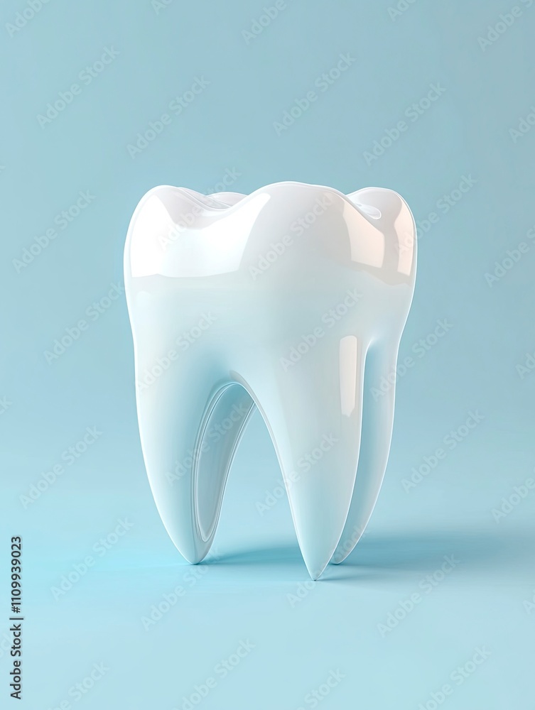 White teeth, 3D illustration of teeth on light blue background. White teeth, 3D illustration of teeth on light blue background.