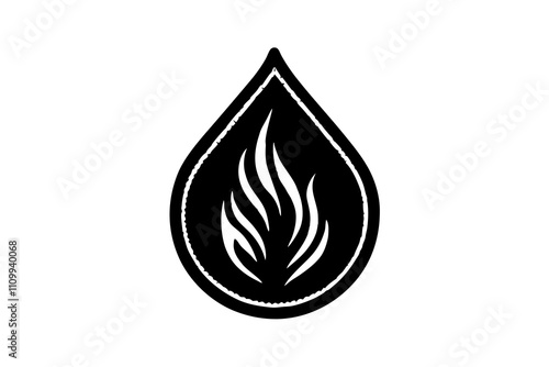 Collectible Fire | isolated vector silhouette illustration on white background