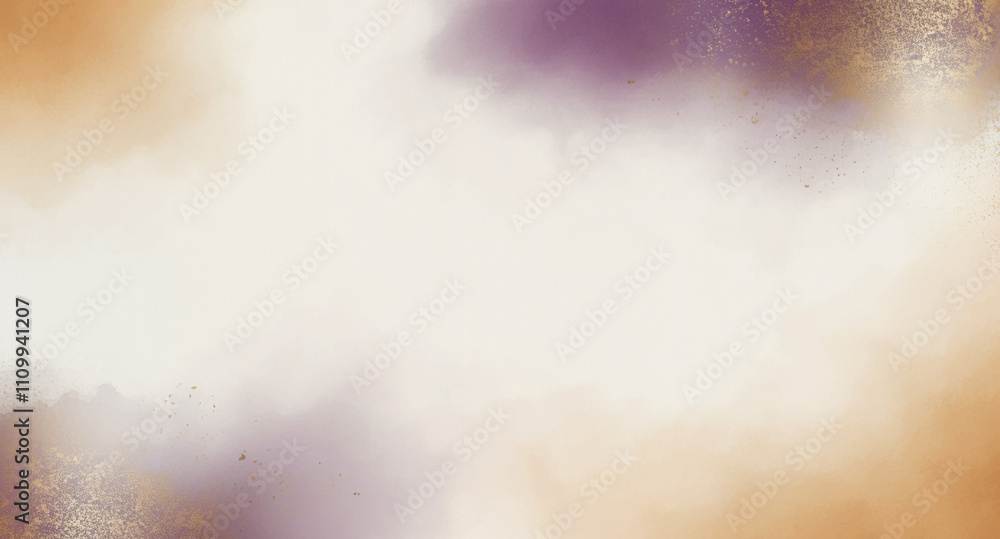 Obraz premium 金箔と和紙の和風背景素材、日本の伝統的な雰囲気、かすみがかった神秘的な雰囲気